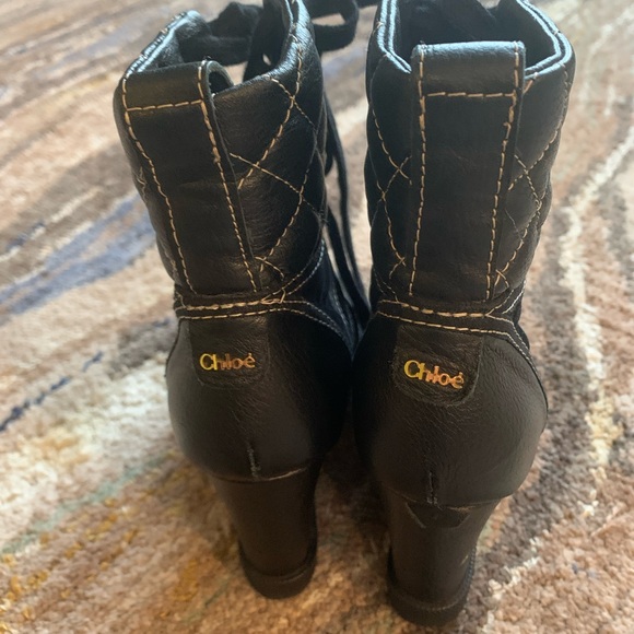 Chloe Sneaker Wedge Black Size 5 - Picture 11 of 11